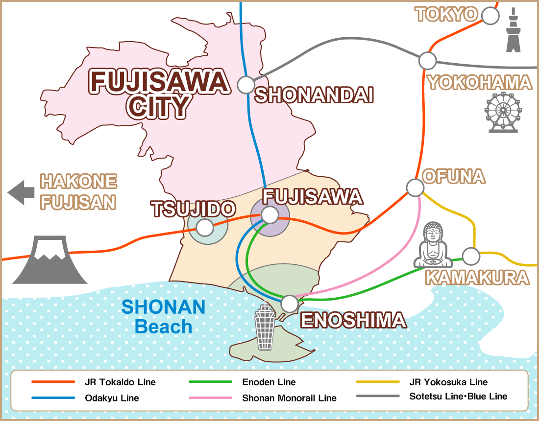 Fujisawa map